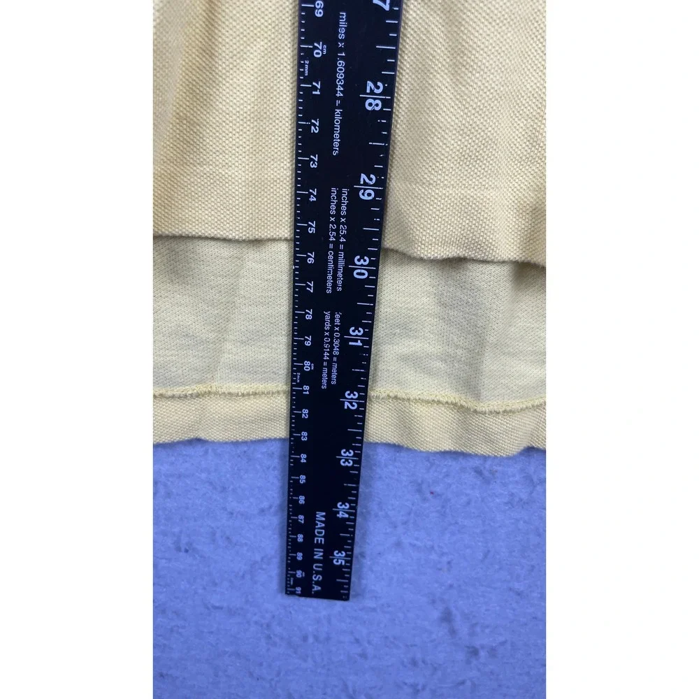 Polo Ralph Lauren Polo Shirt Mens XXL Yellow Excellent Short Sleeve Pony Logo